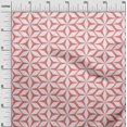 thumbnail image 3 of oneOone Velvet Rose Pink Fabric Geometric Sewing Material Print Fabric By The Yard 58 Inch Wide, 3 of 4