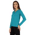 thumbnail image 3 of Inkmeso Solid Button Henley T-shirt For Womens Casual BasicLong SleeveTee T-shirts, 3 of 7