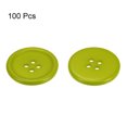 thumbnail image 3 of Unique Bargains Light Green Resin Round 4-Hole Sewing Buttons (100 Pack), 3 of 5