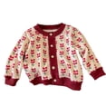 thumbnail image 1 of Besolor Manteaux pour Tout-Petits Filles Garçons Imprimés Manches Longues Col Ras du Cou Boutonné Veste Chaude Manteau Vêtements d'Automne, 1 of 3