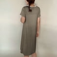 thumbnail image 4 of LOVZFMLL Robes pour Femmes Robe T-Shirt Maxi à Manches Courtes Nuisette Super Douce et Confortable Pyjama Chemises de Nuit Tenue de Détente Décontractée Vêtements de Nuit, 4 of 7