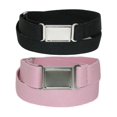 thumbnail image 1 of CTM® Ceinture Élastique avec Boucle Magnétique Invisible (Lot de 2 Couleurs) (pour Femmes Grande Taille, 1 of 3