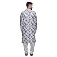 thumbnail image 3 of Atasi Kurta Pyjama de Fête pour Hommes, Col Mandarin, Ensemble Ethnique Imprimé Kurta, 3 of 5