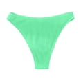 thumbnail image 5 of Maillot de Bain pour Femmes - Bas de Bikini pour Femmes, Bas de Maillot de Bain Côtelée Échancrée Taille Mi-Haute, Bas de Maillot de Bain, Bikini Femme, 5 of 5