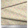 thumbnail image 2 of Soimoi Modal Satin Fabric Flower Artistic Print Fabric by the Yard 42 Inch Wide, 2 of 3