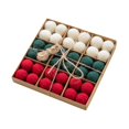 thumbnail image 3 of 24 Pieces Wool Beads Handmade pompoms Party Decor DIY Ball Wool Pompoms for E, 3 of 9