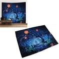 thumbnail image 4 of Scary Cemetery Pumpkin Lantern Backdrop, Horrible Durable Halloween Backdrop Folding Lightweight Washable  For Studio Props Photo For Party Birthday Decor, 4 of 8