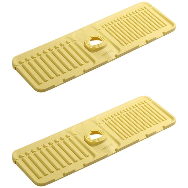 2 Pcs Coussin d'Écoulement pour Robinet, Coussin de Séchage, Protège-Évier pour Cuisine et Salle de Bain