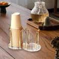 thumbnail image 1 of EGNMCR Kitchen Utensils Set, Paper Cup Holders Disposable Cup Holders Acrylic Cup Storage Rack Home Coffee Tea Cup Holders Multifunctional Storage Cup Holders Disposable Cup Holder, 1 of 6