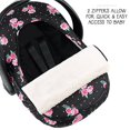 thumbnail image 5 of The Peanutshell Car Seat Cover, Winter Carseat, Canopy Car Seat Cover Baby Girls, Floral Rose, 5 of 5