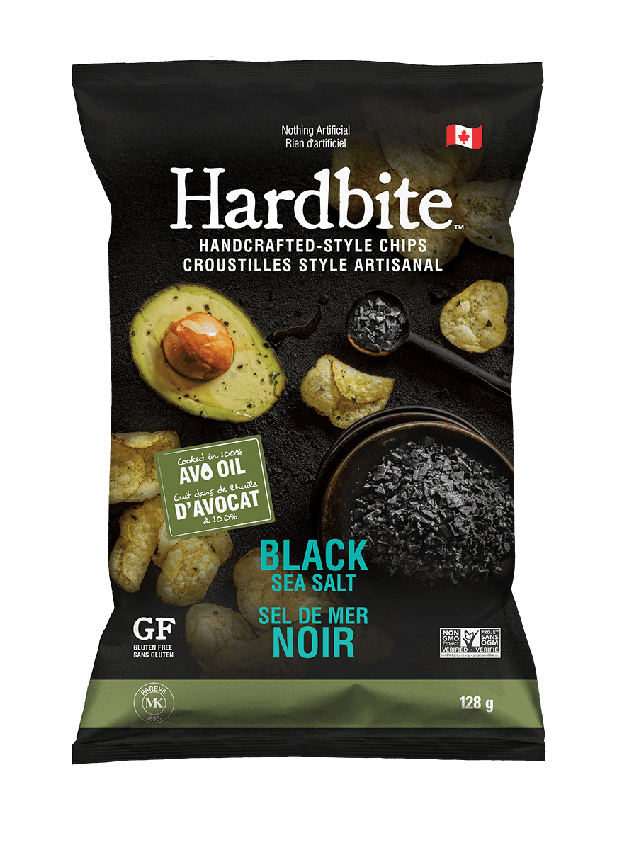 Hardbite Black Sea Salt Kettle Cooked Potato Chips