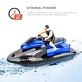 thumbnail image 2 of 2.4GHz High-Speed RC Motorboat 809 with Dual Brushed Motors, 20km/h Max Speed, ABS Waterproof Shell, 80m Control Range, 15min Runtime, 2 Rechargeable 3.7V 500mAh Batteries - Black/Blue Option for, 2 of 6
