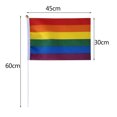 thumbnail image 3 of Decorative Flags, Rainbow Flag Polyester Flag, Support Gay Hand Waving Flag, Flags_ Banners & Accessories, 3 of 6