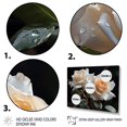 thumbnail image 3 of Designart White Modern black framed wall art, Roses framed wall Art, White Roses love expression I , Roses framed wall art decor, 32x24 inches black frame, 3 of 5