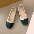thumbnail image 3 of Casual Shoes For Women, Color-Block Canvas Slip-On Flats with Round Toe and Soft Sole for Spring and Summer, Large Sizes Available, 3 of 4