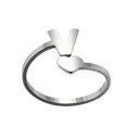 thumbnail image 2 of Bagues à Ouverture de Lettres Anglaises en Acier Inoxydable pour Filles Amour Bijoux Rétro, 2 of 9