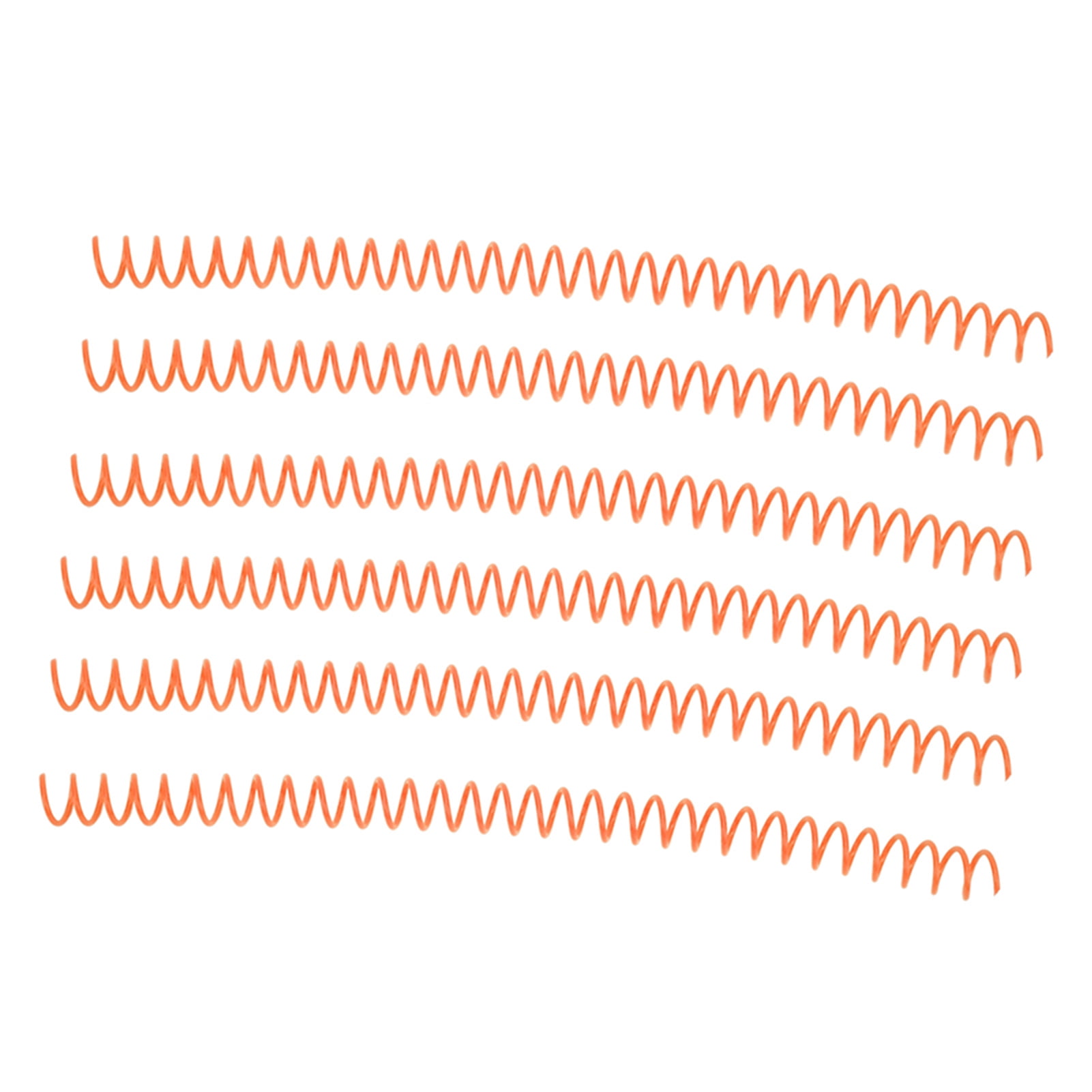 Sheet Binding Comb, 13mm Inner Diameter Spiral Binding Coil Easy Cutting Large Capacity  For Page Orange