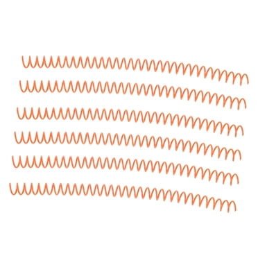 Sheet Binding Comb, 13mm Inner Diameter Spiral Binding Coil Easy Cutting Large Capacity  For Page Orange