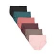 thumbnail image 1 of Women's Microfiber Ribbed Brief Underwear, Assorted 6 Pack, 1 of 4