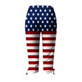 thumbnail image 5 of Pantalon Cargo pour Femmes à Coupe Décontractée par Generic TG, Capris Décontractés Noirs Unis, à Cordon, Raccourcis, Légers, 1 Unité, 5 of 5
