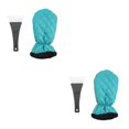 thumbnail image 4 of relayinert 2pcs Ganté Racleur de Glace Sûr sur les Pare-Brise ABS Durable Assure la Longévité Vert 2Set, 4 of 6