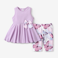 thumbnail image 1 of PatPat Sweet Girls 2pcs Plants and Floral Polyester/Cotton Set, 1 of 7