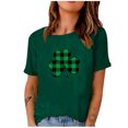 thumbnail image 1 of QIPOPIQ T-Shirts à Manches Courtes pour Femmes à Col Rond T-Shirts de la Saint-Patrick T-Shirt Shamrock T-Shirt Vert Hauts T-Shirts de la Saint-Patrick T-Shirt Ample T-Shirts de Fête T-Shirts Graphiques Aubaines, 1 of 4