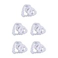 thumbnail image 3 of Wweixi 5x Joy To Home Office Or Shop Christmas Tree Feather Strip Collection Simple Fiber Christmas Decoration Feather Reusable white 5Set, 3 of 6