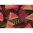 thumbnail image 1 of Ahgly Company Tapis d'Intérieur Rectangulaire Transitionnel Bourgogne Rouge Lavable à la Machine, 3 Pieds x 5 Pieds, 1 of 7