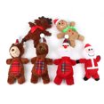thumbnail image 4 of Bangcool Christmas Dog Squeaky Toy Cartoon Plush Puppy Teething Toy Pet Interactive Toy, 4 of 8