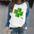 thumbnail image 4 of QIPOPIQ T-Shirts à Manches Longues à Col Rond pour Femmes St. Patrick's Day T-Shirts Dames Amples T-Shirt Imprimé Shamrock T-Shirt Vert Chanceux Haut T-Shirt à Col Rond Saint Patricks Day Offres de Chemises des Fêtes, 4 of 4