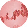thumbnail image 1 of Ahgly Company Machine Washable Indoor Round Transitional Pastel Pink Area Rugs, 8' Round, 1 of 7