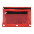 thumbnail image 1 of XZNGL Clear Pencil Pouch for 3 Ring Binder Pencil Pouch 3 Ring, Zipper Pencil Pouches Case Binder Cosmetic Bag 3 Ring Pencil Pouch with Zipper Clear Cosmetic Bags with Zipper, 1 of 3