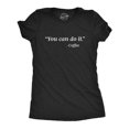 thumbnail image 1 of Womens You Can Do It Coffee T Shirt Funny Morning Caffeine Java Graphic Novelty Tee (Heather Black) - XXL, 1 of 2