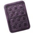 thumbnail image 1 of Clara Clark Bathroom Rugs, Velvet Memory Foam Bath Mat, Ultra Soft Non Slip and Absorbent - Waffled - Small - Purple, 1 of 6