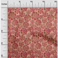 thumbnail image 2 of oneOone Polyester Spandex Red Fabric Floral Sewing Craft Projects Fabric Prints By Yard 56 Inch Wide, 2 of 4