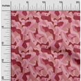 thumbnail image 2 of oneOone Velours Rouge Tissu Abstrait Matière de Robe Tissu Imprimé Tissu au Mètre 58 Pouces de Large, 2 of 4