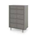 thumbnail image 1 of Commode haute à 5 tiroirs Surrey Hill, gris lunaire, 1 of 8