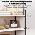 thumbnail image 4 of LSLJS Double-Tier Desktop Storage Shelf Student Desk Organizer Office Computer Desk Tiered Cabinet Clothing & Wardrobe Storage, 4 of 6