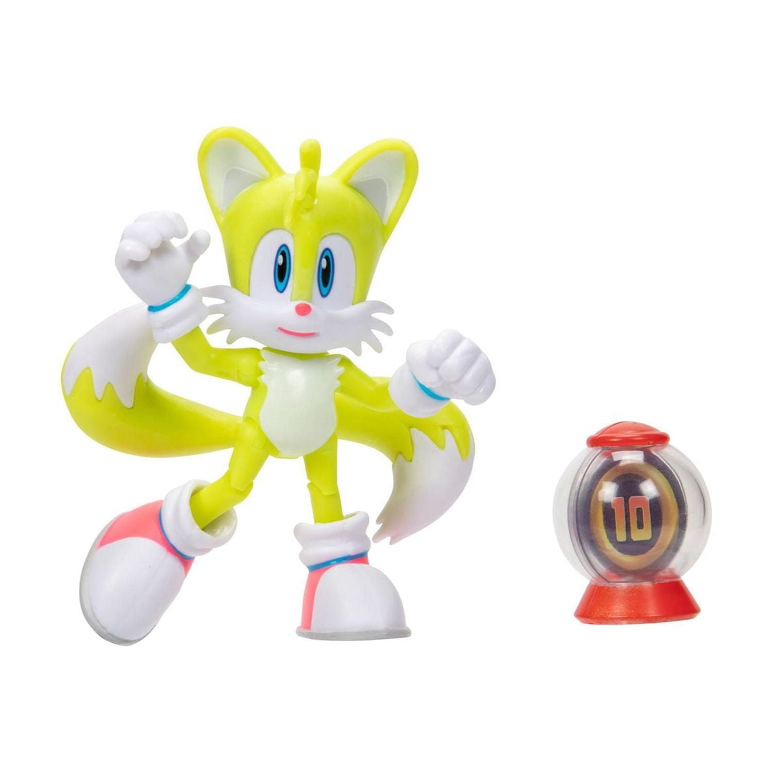 SONIC 4" Figures - Tails with Super Ring Item Box