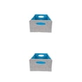 thumbnail image 1 of Ruiboury Multi Storage Baskets Organizer For Cables Toys Collapsible For Easy Gray+blue 30x24x15cm 2Set, 1 of 6