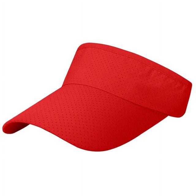 LinYooLi Chapeaux de Soleil Respirants d'Été Hommes Femmes Visière Réglable Protection UV Haut Vide Casquette de Sport Solide Tennis Golf Course Écran Solaire