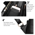 thumbnail image 4 of Women PU Backpack Large Capacity Travel Organizer School Solid Large Color Causal Adjustable Handbag Rucksack Tote Shoulder Bag Wine Red, 4 of 8