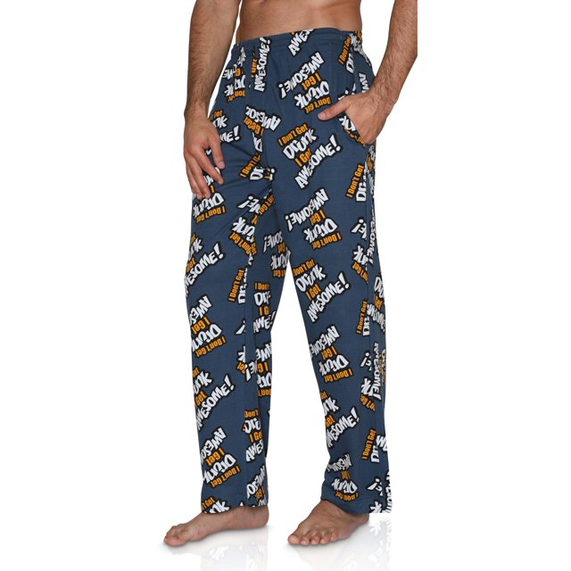Men's Fun Lounge Pants Boxers Printed Pajama Graphic Pants Loungewear
