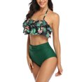 thumbnail image 3 of EYIIYE Maillot de Bain Maman et Moi, Bikini 2 Pcs Léopard/fleuri Familial, 3 of 7
