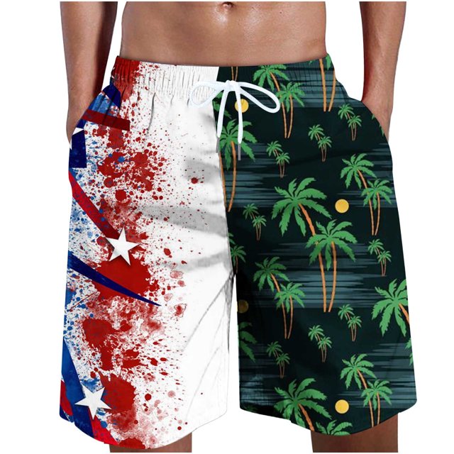 Shorts de Randonnée Homme Décontractés Mode Shorts Patchwork avec Poches Taille Élastique Pantalons de Plage Shorts Homme Taille Élastique en Liquidation