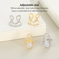 thumbnail image 2 of Baohd Fashionable Copper Ring Timeless Addition To Jewelry Box Rings For Women Ring For Women Luxury 05silveryKY1740, 2 of 6