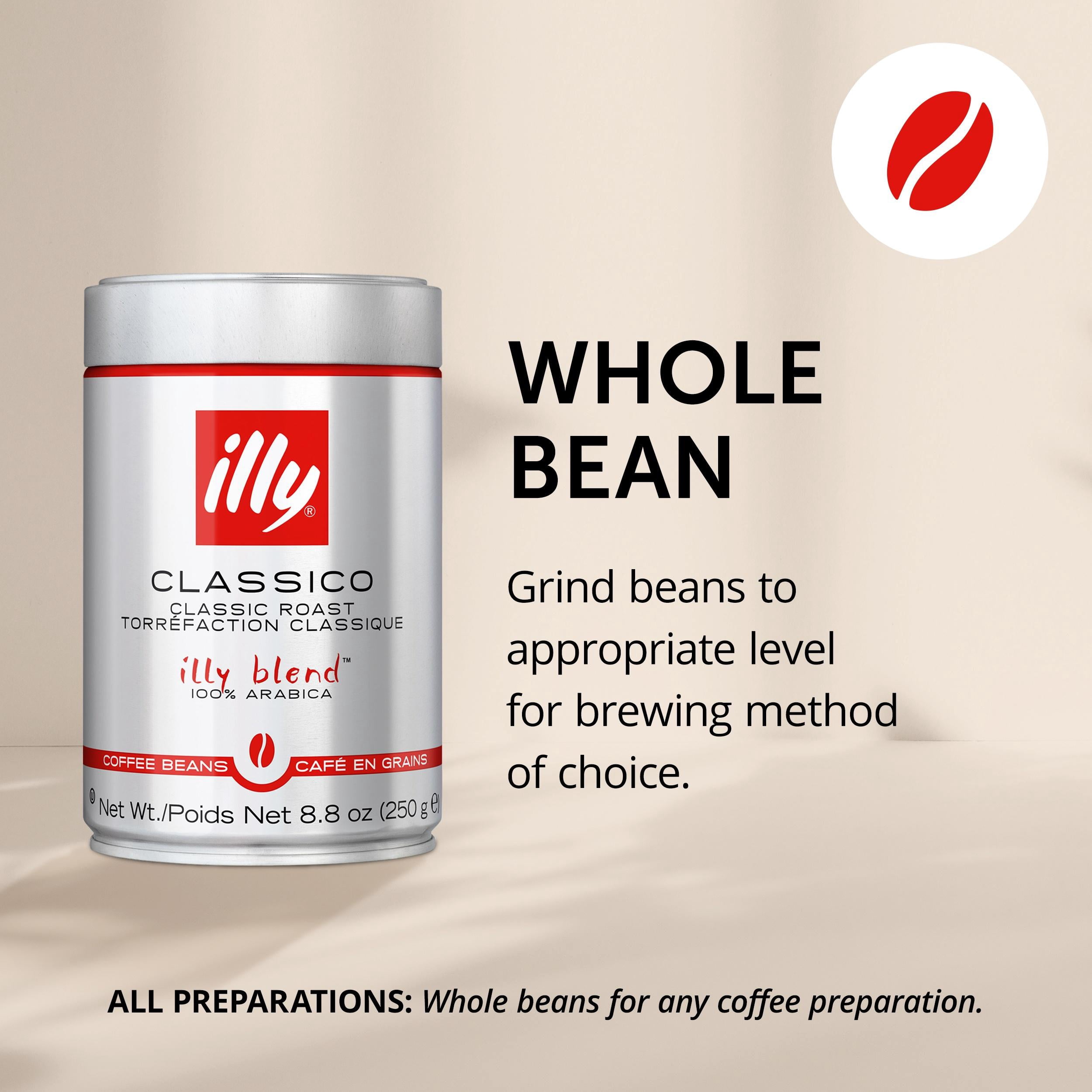 illy Grains de café Classico torréfaction moyenne, 8.8 oz