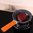 thumbnail image 3 of Support de Poignée Chaude en Silicone Couvre-Poêles Support de Poignée d'Assistance en Silicone Manchon Non Support de Casserole Manchon Résistant à la Chaleur Poignée de Batterie de Cuisine pour Poêle Poêle en Métal, 3 of 3