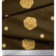 thumbnail image 2 of Soimoi Satin Silk Fabric Artistic Flower Decor Fabric Printed Yard 42 Inch Wide, 2 of 3